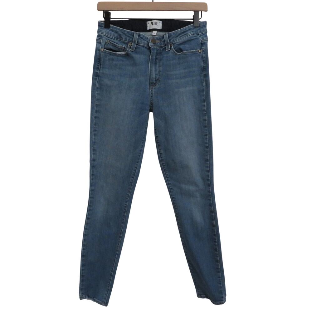 Paige Jeans Womens Sz 28 Hoxton Ankle Jeans Neva Wash Ankle High Rise Skinny